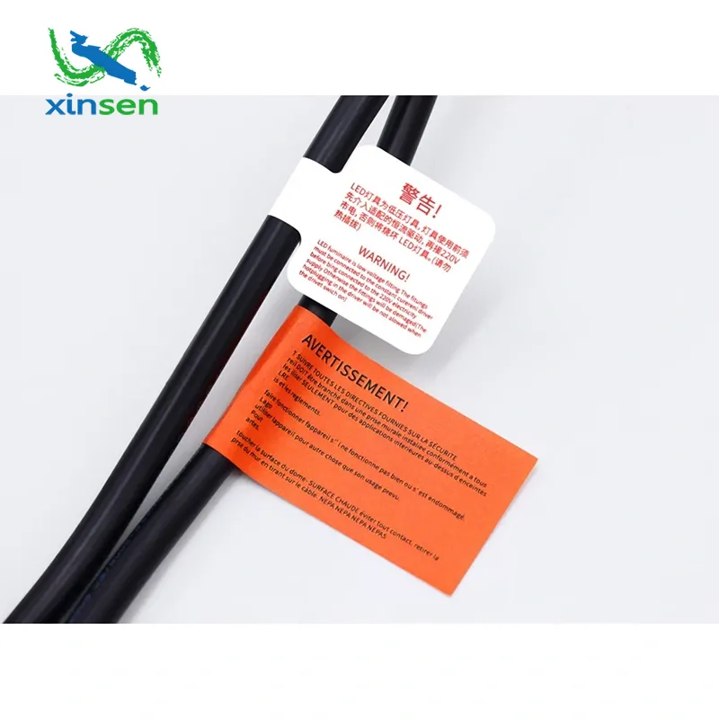 滑り止め電源コードラベル