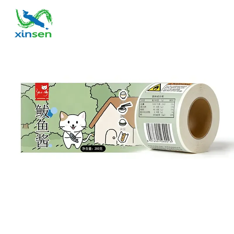 冷凍食品用防水ラベル