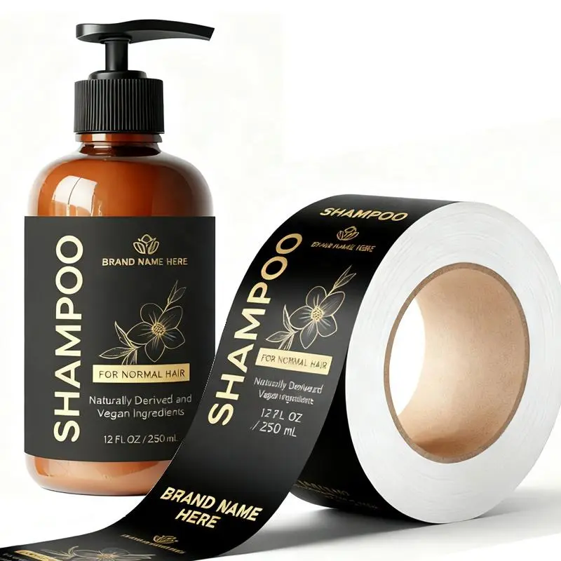 Shower Gel Waterproof Labels